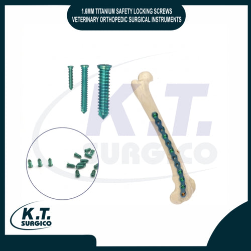 1.6mm titanium veterinary locking screws