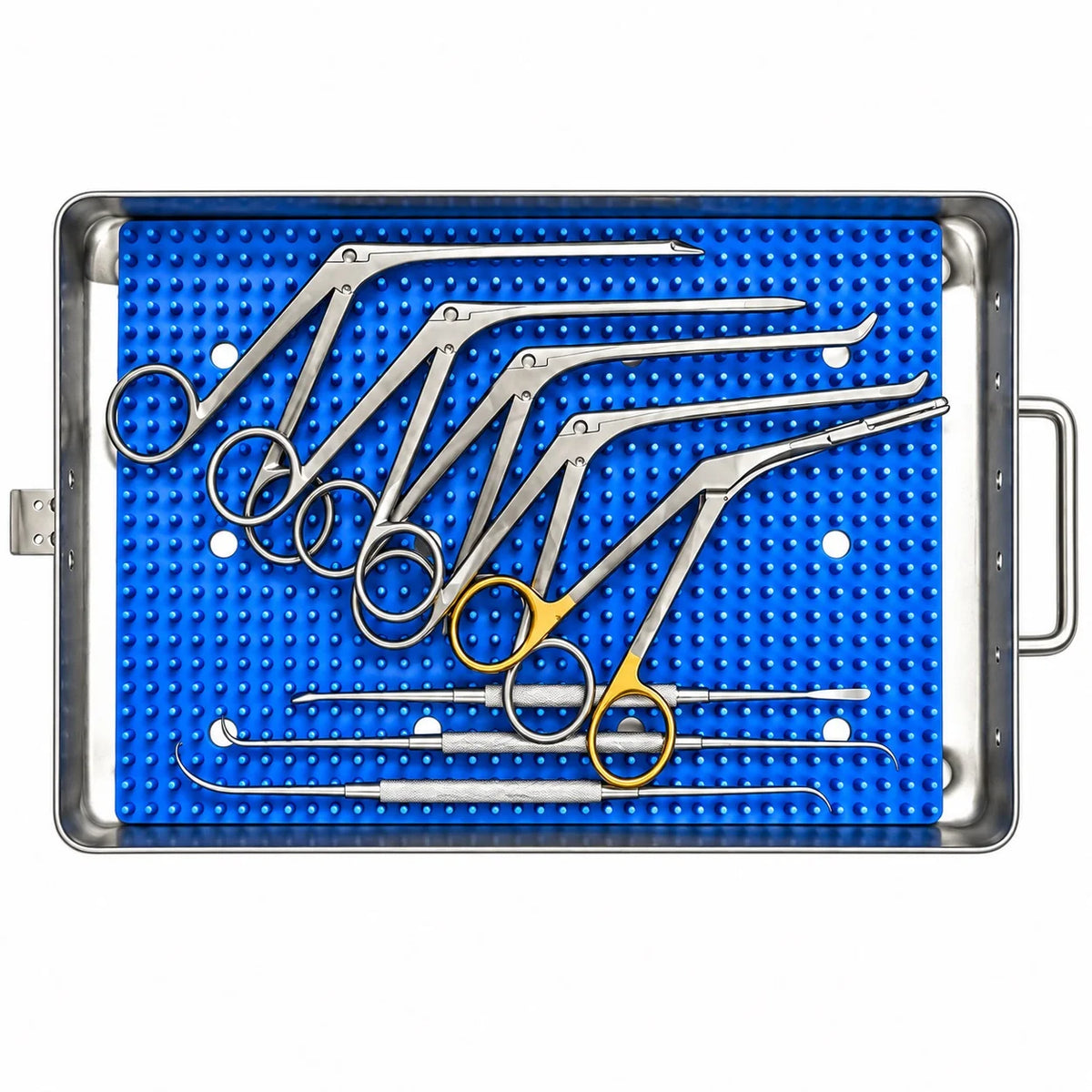 FESS sinus endoscopy instrument set for nasal and sinus surgery