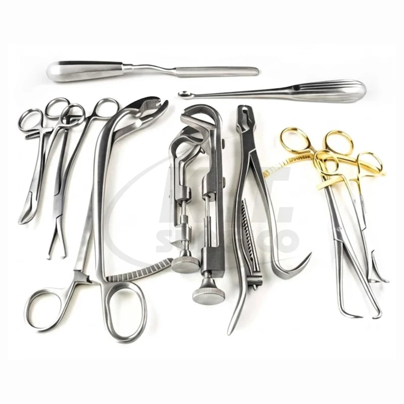 10-Piece German Grade Orthopedic Instrument Set – Stainless Steel Surgical Instruments for Fracture & Bone Surgery
