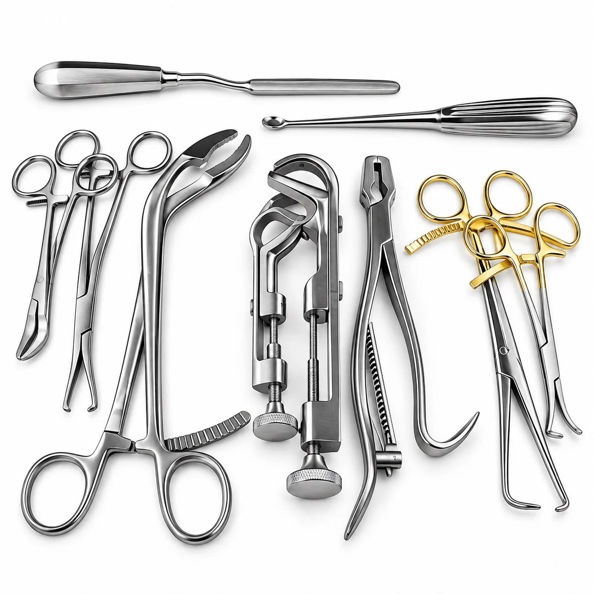 10-Piece German Grade Stainless Steel Orthopedic Instrument Set