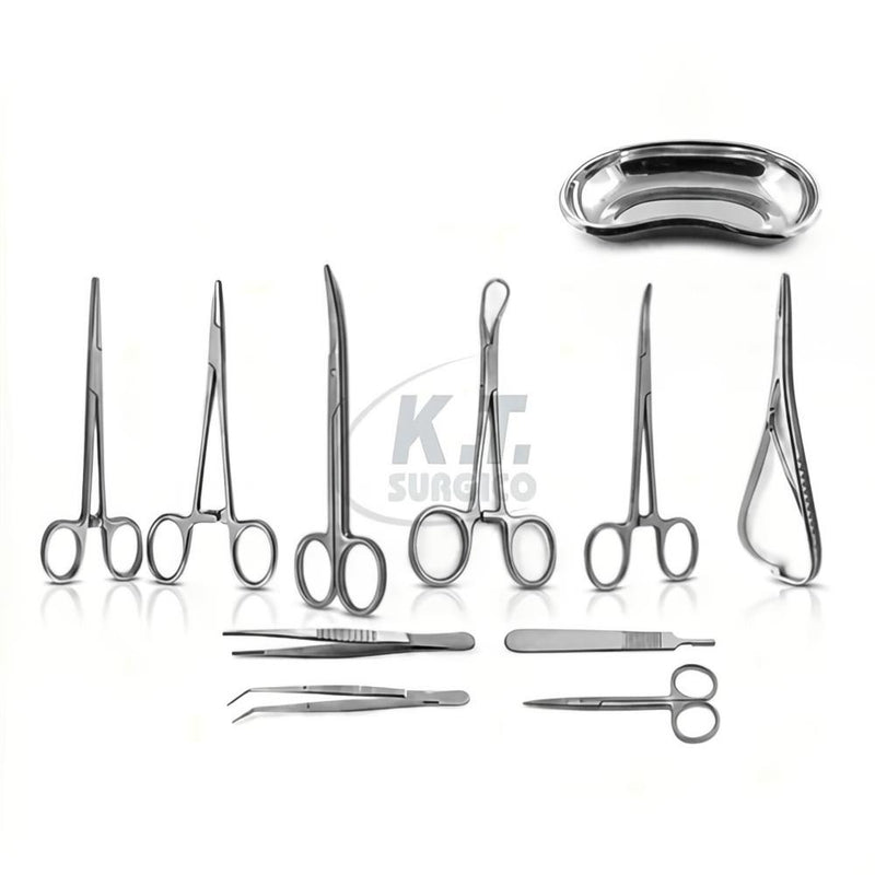 10-Piece Minor Surgery Instrument Set – Stainless Steel Surgical Instruments for Minor Surgical Procedures