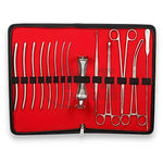 13 piece DNC gynecology instrument set for dilation and curettage