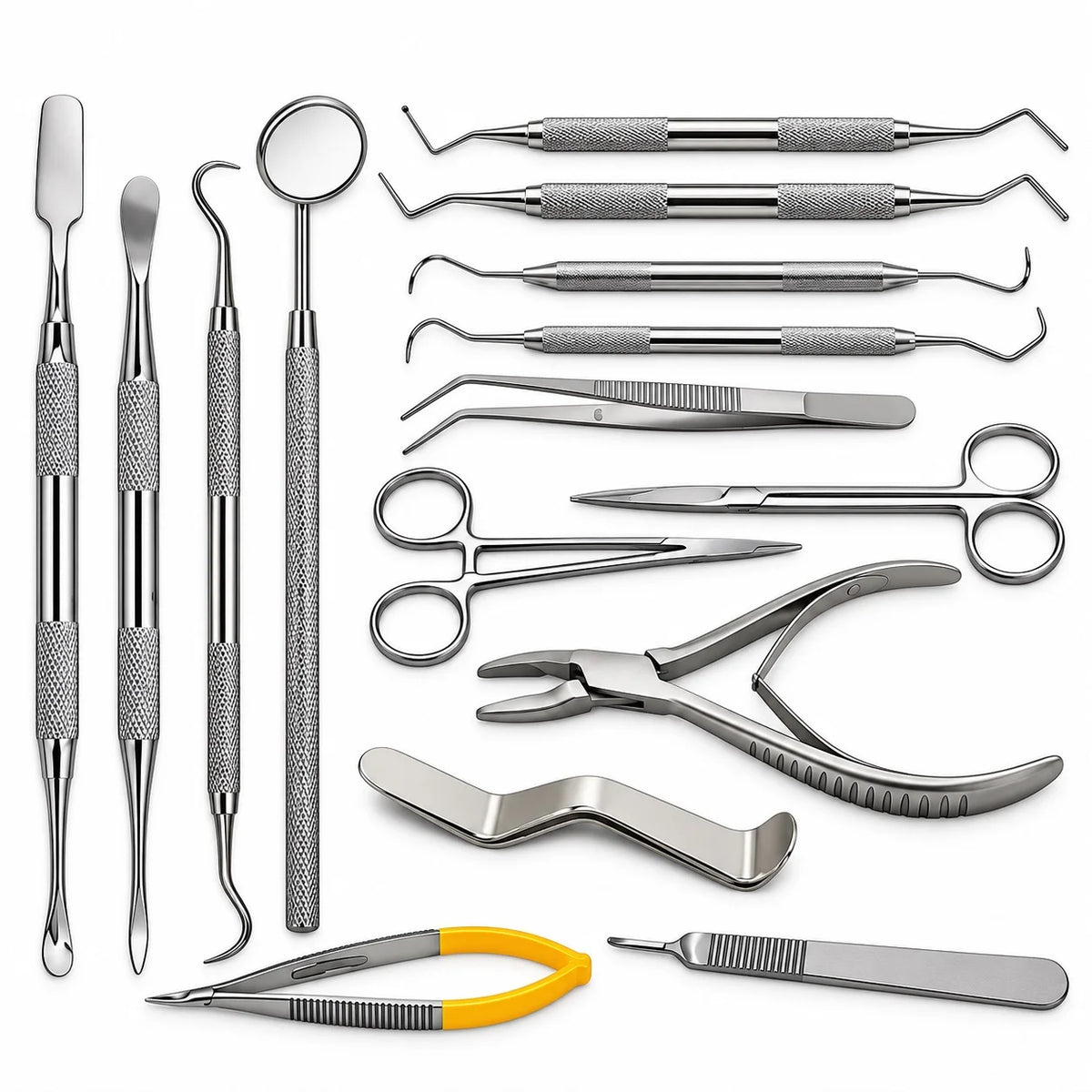 15-Piece Periodontal Micro Oral Surgery Dental Instruments Kit