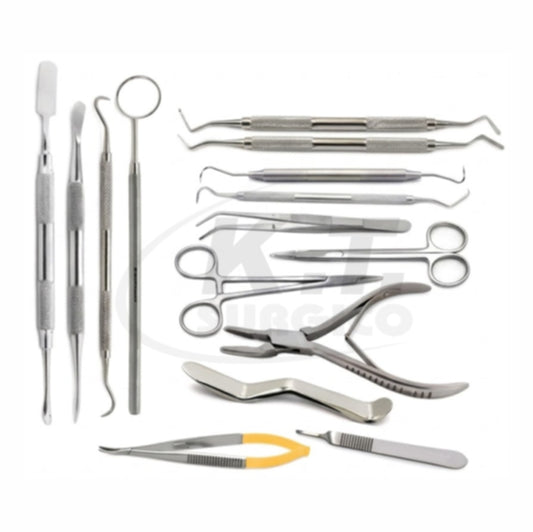 15 Piece Periodontal Micro Oral Surgery Kit for Periodontal Surgery