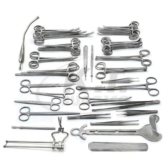 161-piece stainless steel major surgical instrument set for general surgery