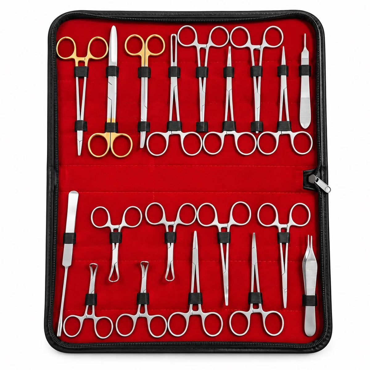 19-piece stainless steel general surgery instrument set