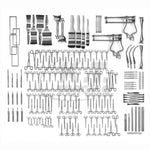 Stainless Steel Laparotomy Instruments for Abdominal Surgery