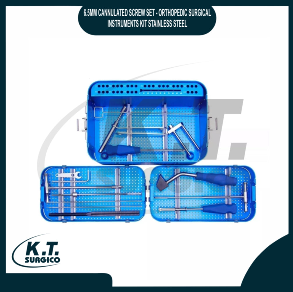 6.5mm Cannulated Screw Instrument Set – Orthopedic Surgical Kit – K.T ...