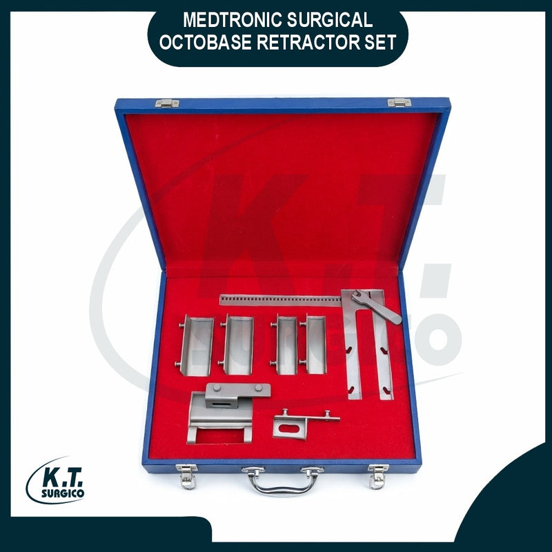 Surgical Octobase Retractor Set for Neurosurgical and Spinal Procedures