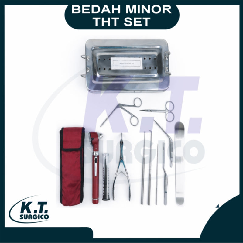 Comprehensive 15-piece minor ENT surgery instrument set for USA clinics and hospitals