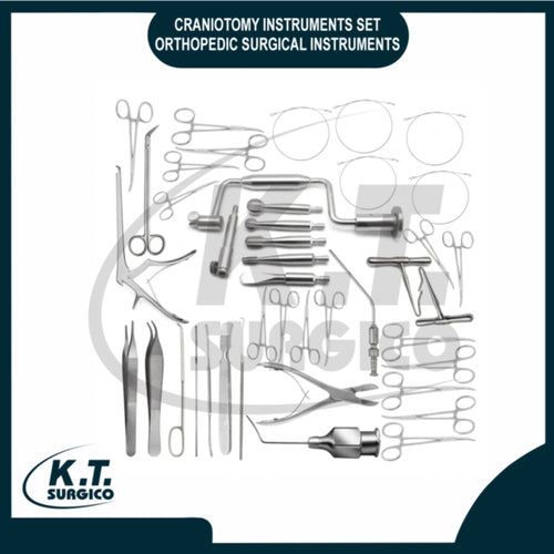 Craniotomy instruments set and orthopedic surgical tools made of premium medical grade stainless steel for bone surgery