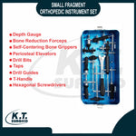 Complete spinal pedicle screw system orthopedic instrument set in sterilization tray.