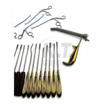 22-Piece Endoscopic Face Lift Surgery Instrument Set – German Stainless Steel Plastic Surgery Surgical Instruments