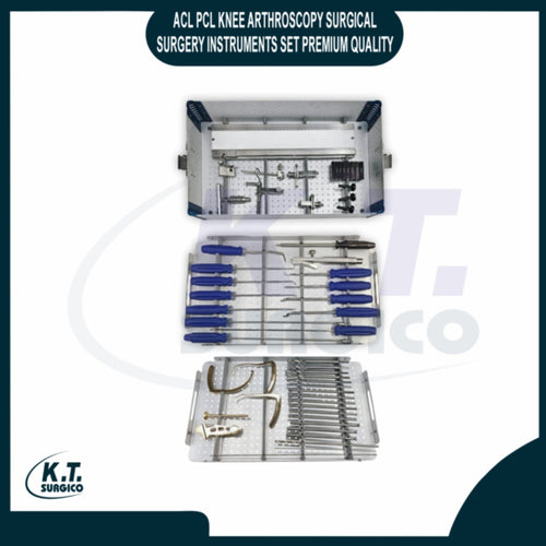 ACL PCL Knee Arthroscopy Instrument Set – Stainless Steel Tool Kit (3 Plates)