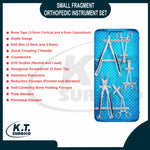 Complete spinal pedicle screw system orthopedic instrument set in sterilization tray.