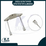 Surgical Rultract Skyhook retractor set organized inside a premium aluminum box.