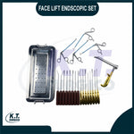 Endoscopic face lift surgery instruments set made of premium German steel for plastic surgery procedures