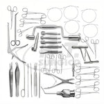 42-Piece Craniotomy & Spine Surgery Instrument Set – Stainless Steel Surgical Instruments for Neurosurgery