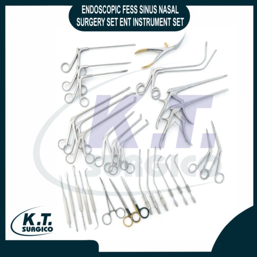 Endoscopic FESS sinus surgery ENT instrument set