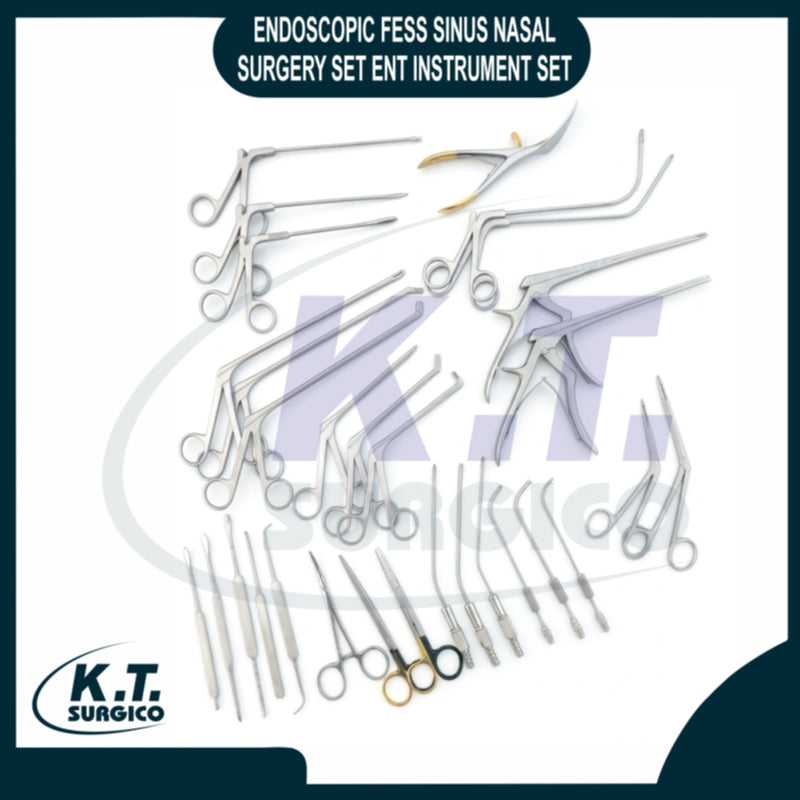 Endoscopic Fess Sinus Nasal Surgery Set ENT Instrument Set