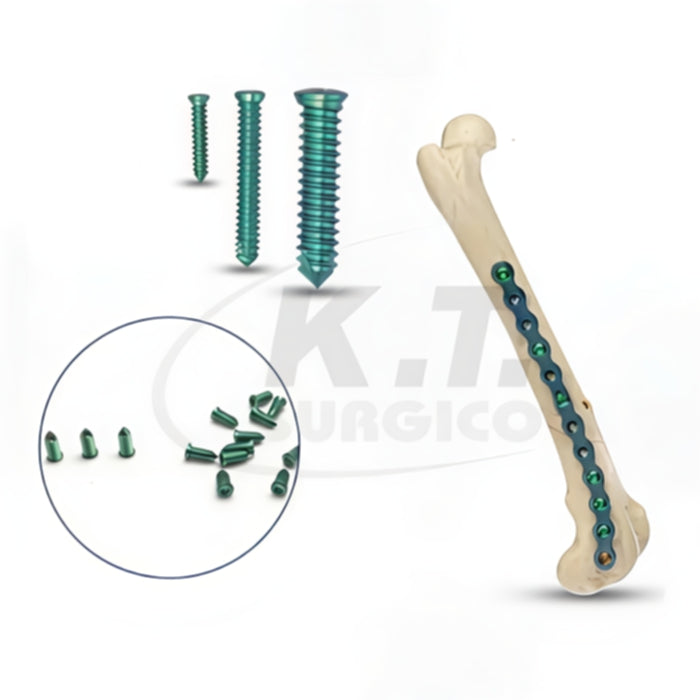 20-Piece Veterinary Orthopedic Titanium Screws – Bone Fracture Fixation Implants