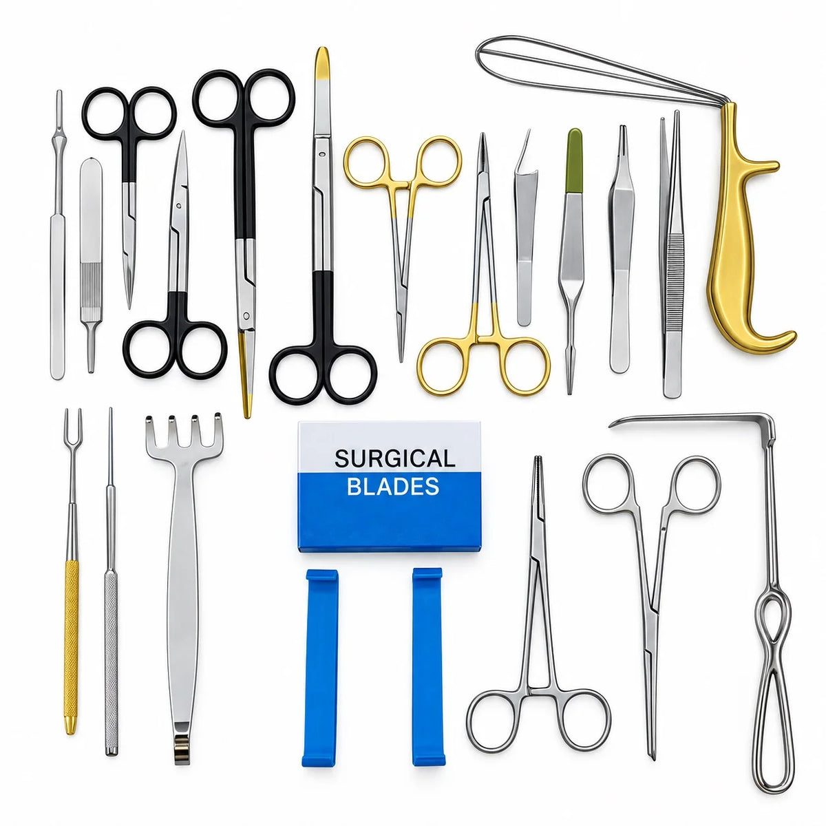 21-piece facelift surgical instrument set for plastic surgery