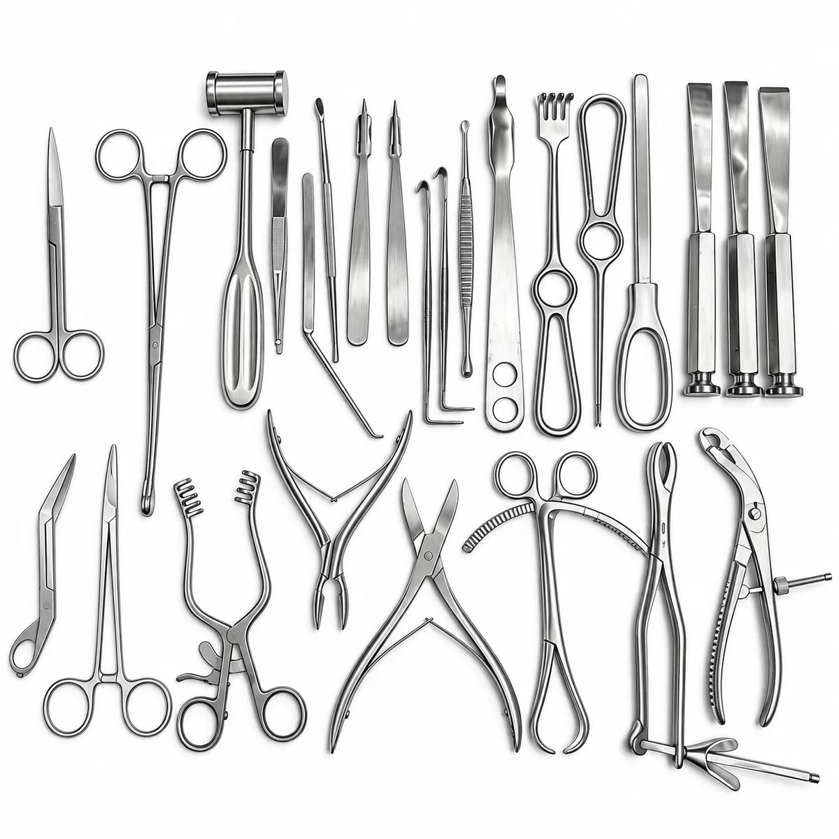 25-Piece Stainless Steel Basic Orthopedic Instrument Set