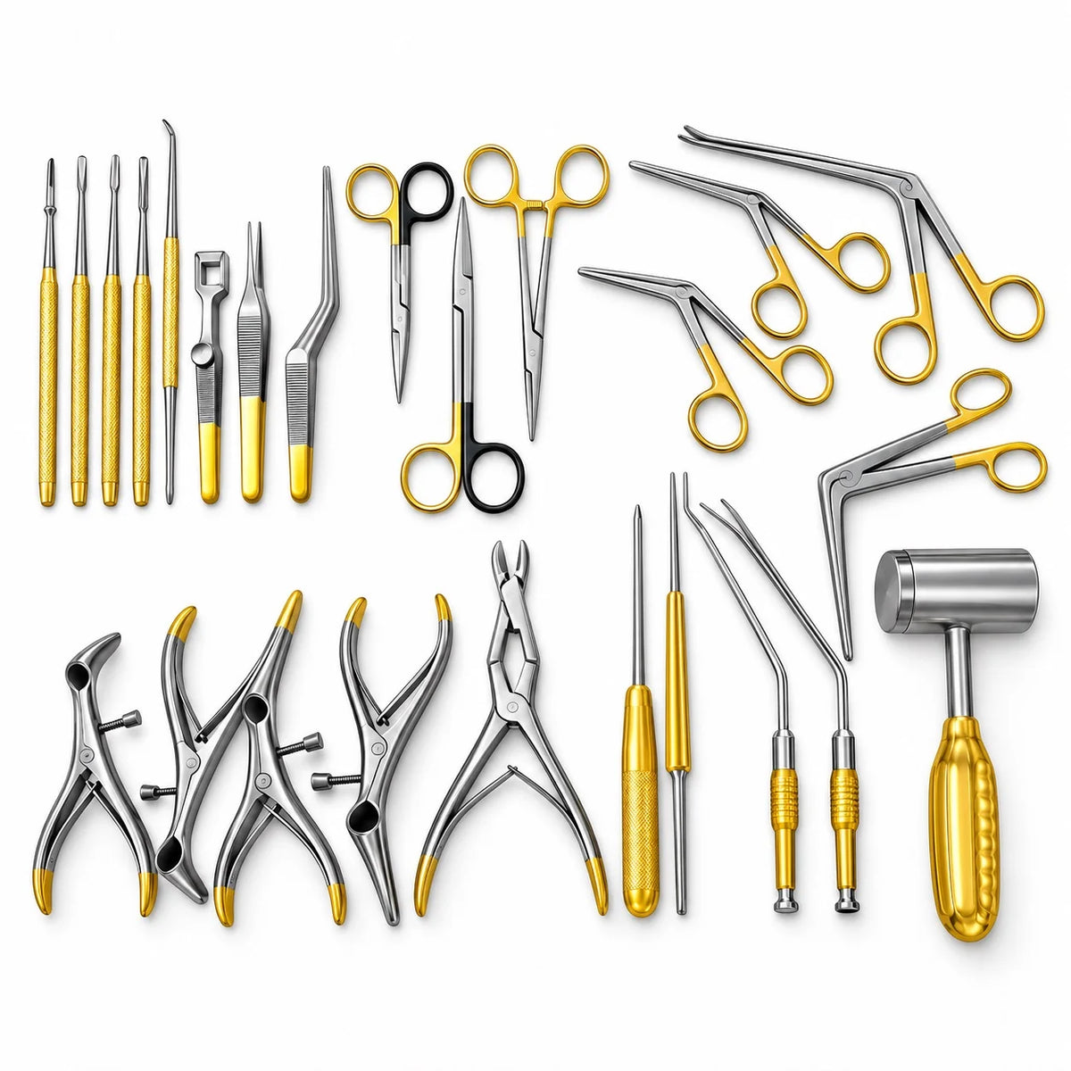 25-piece septoplasty nasal surgery instrument set for ENT procedures