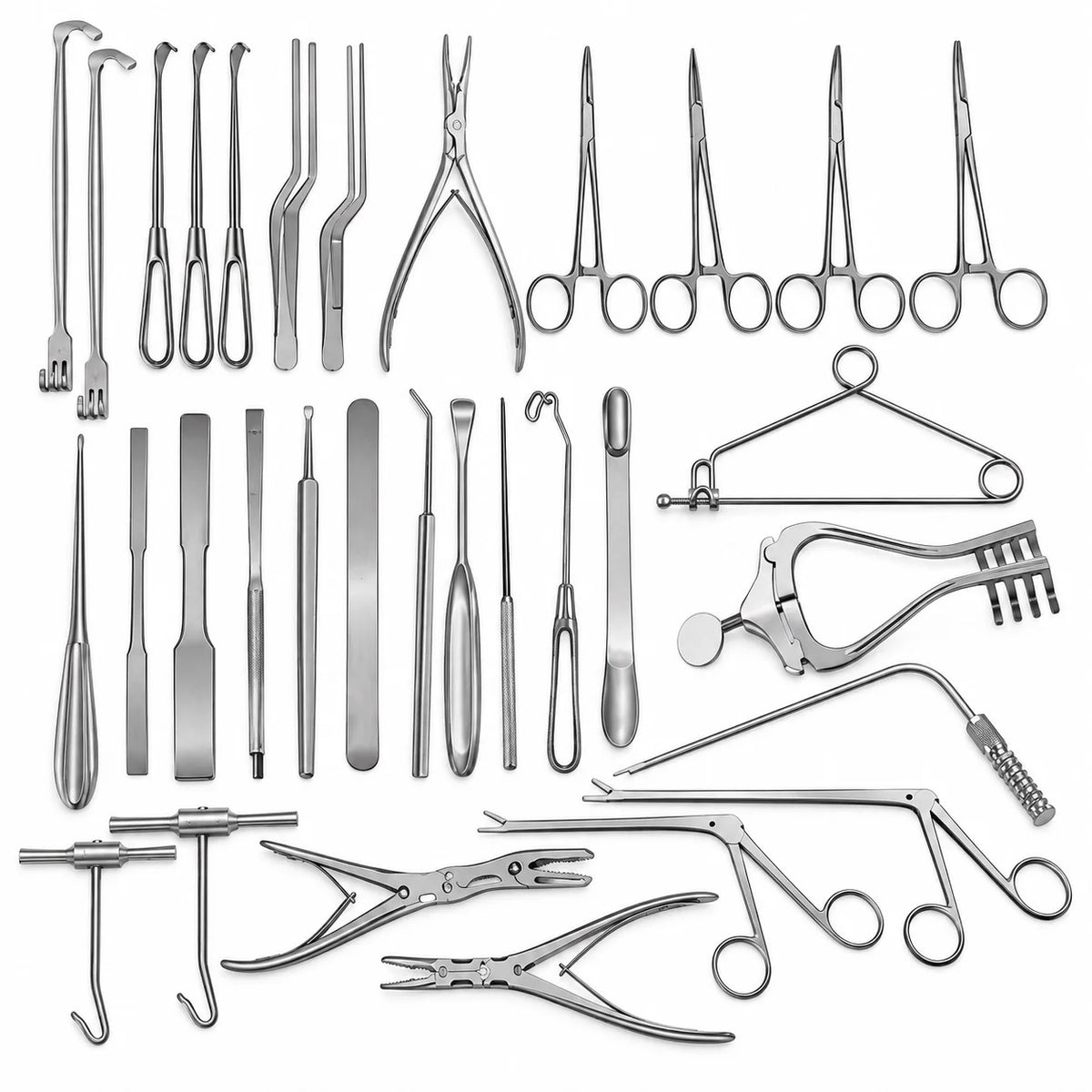 32-Piece Neuro Craniotomy Instrument Set for Neurosurgery