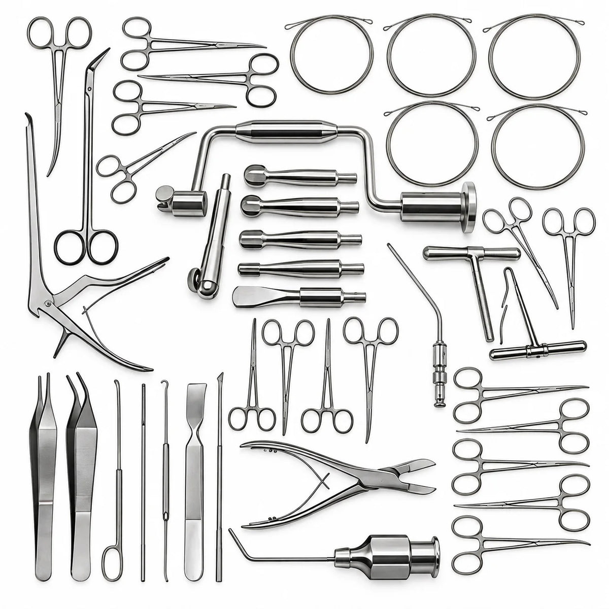 42-Piece Craniotomy & Spine Surgical Instrument Set – Stainless Steel