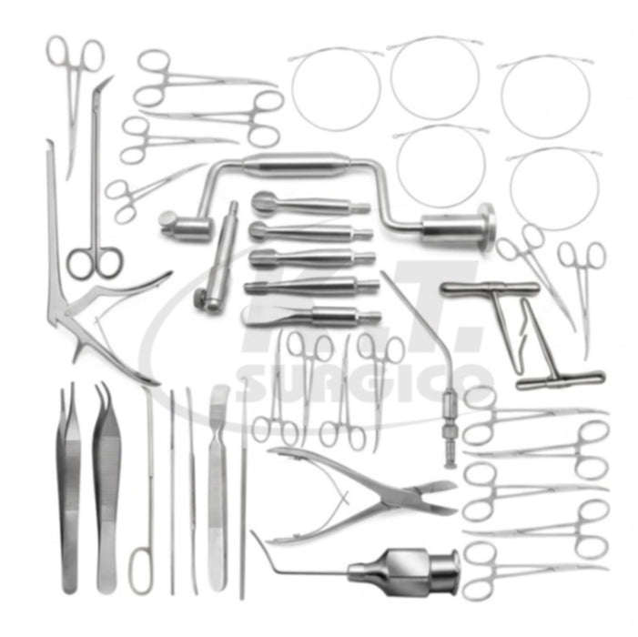 42-Piece Craniotomy & Spine Surgery Instrument Set – Stainless Steel Surgical Instruments for Neurosurgery