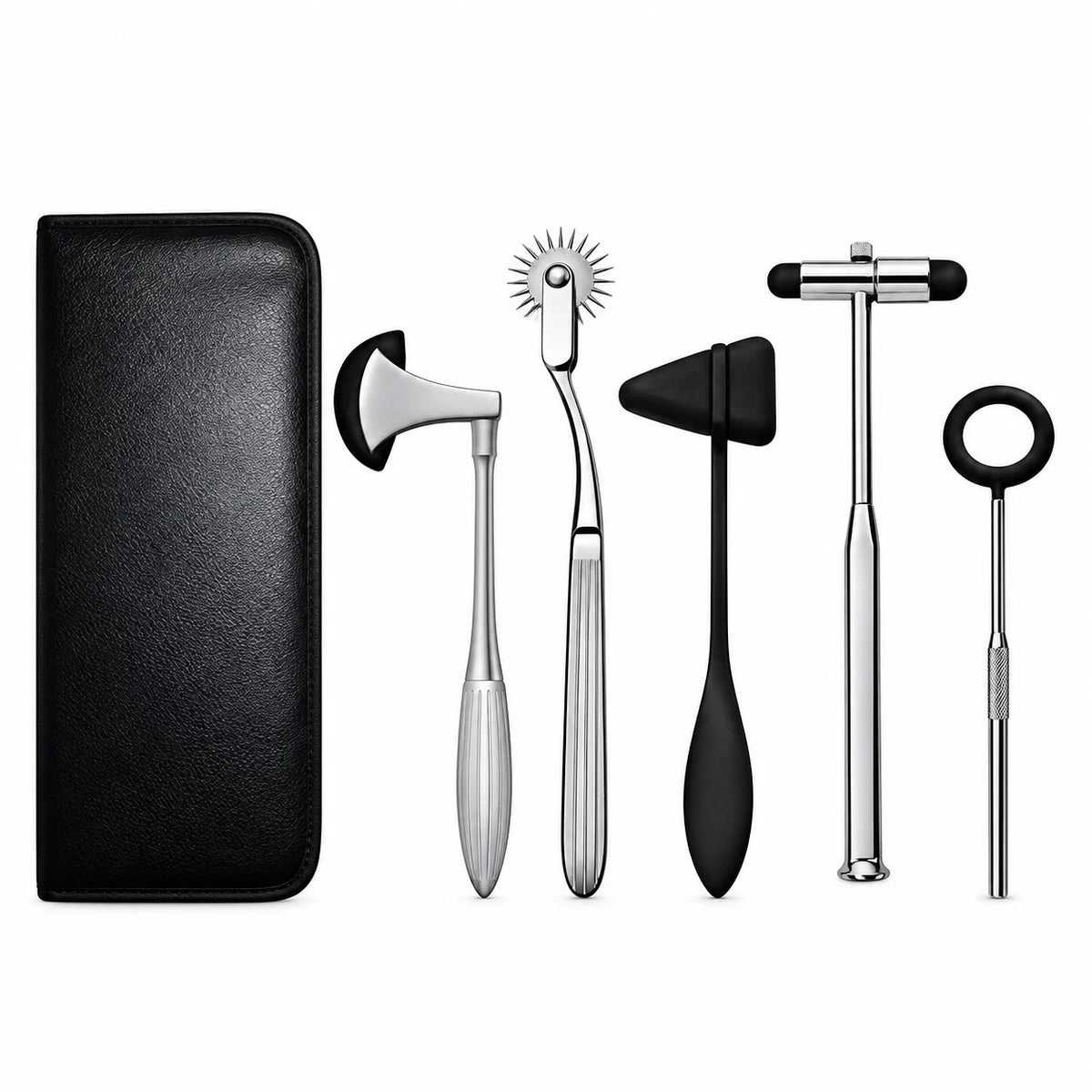 Neurological reflex hammer set for clinical examination