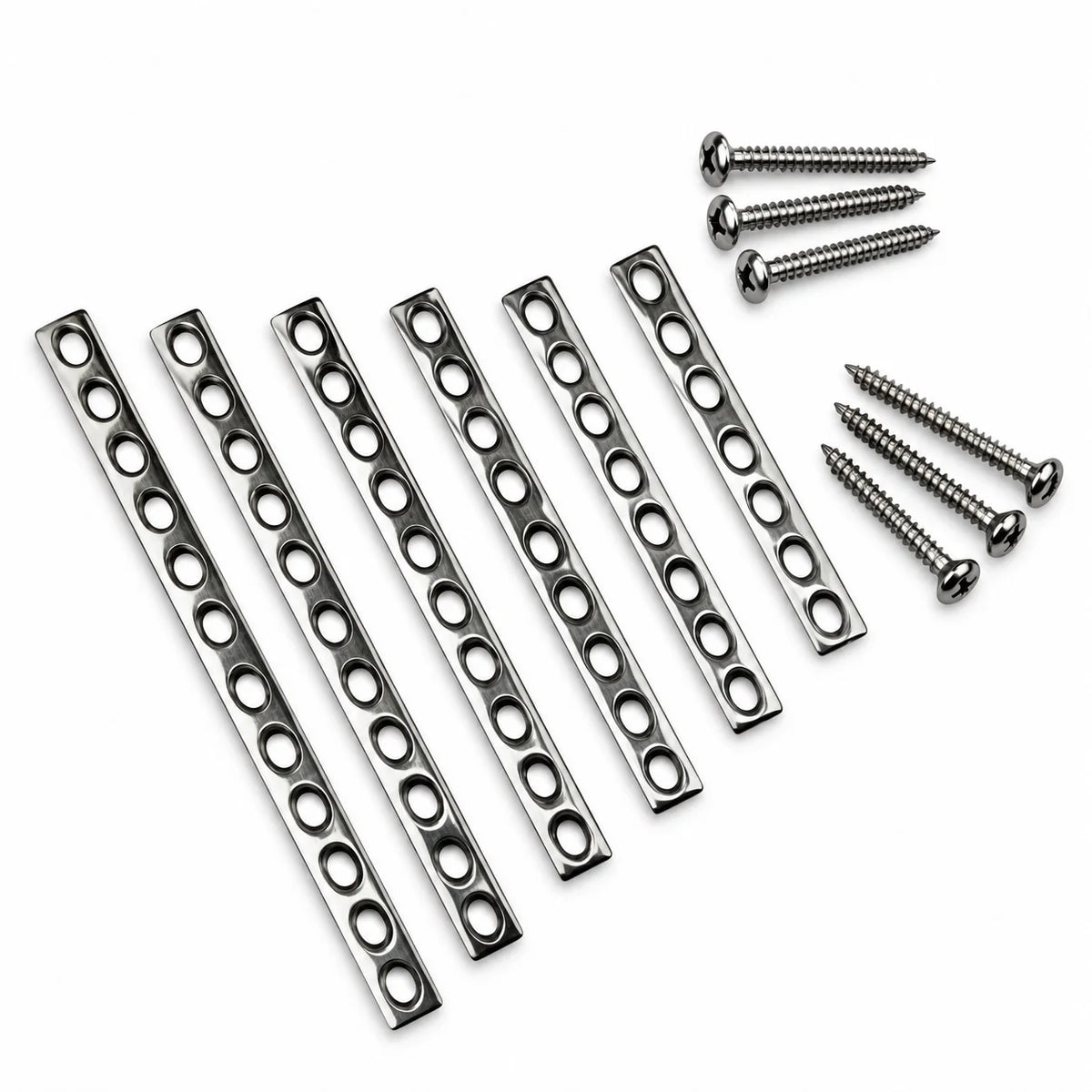 50-Piece Small DCP Plate & 3.5mm Cortical Screw Set – Stainless Steel Orthopedic Implants