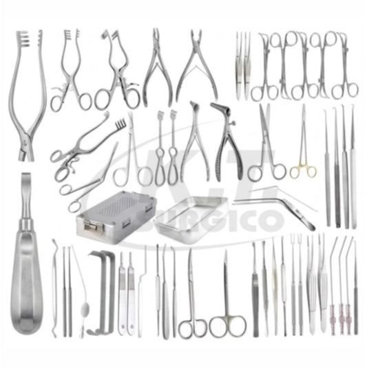 54 Piece Mastoidectomy Surgical Instrument Set for Ear Surgery