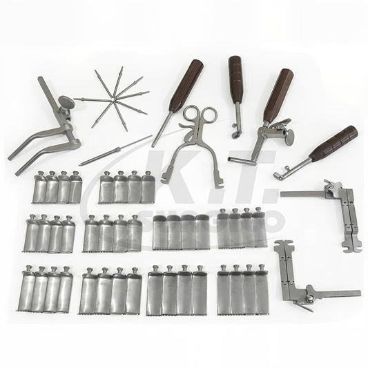 57 piece Caspar cervical distractor screw set