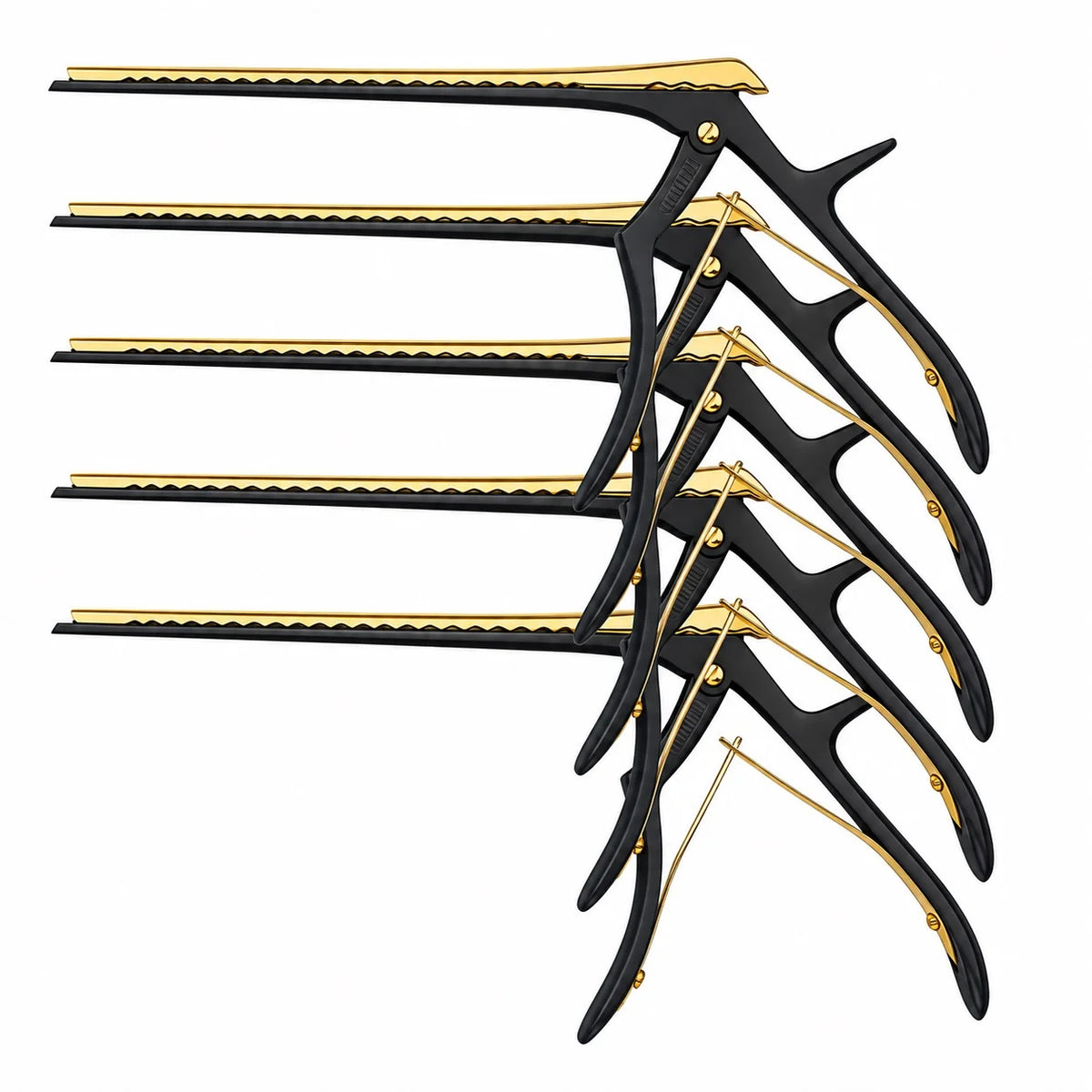 Gold and black Kerrison rongeurs for spine surgery