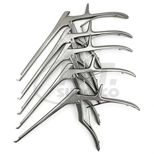 5 piece Kerrison rongeur set for cervical spine surgery