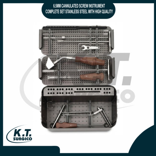 6.5mm cannulated screw instrument set orthopedic tools