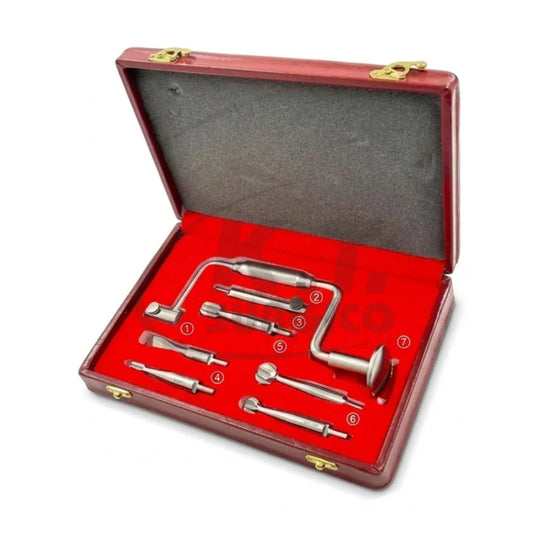 Stainless Steel Hudson Hand Drill Set for Orthopedic Bone Drilling