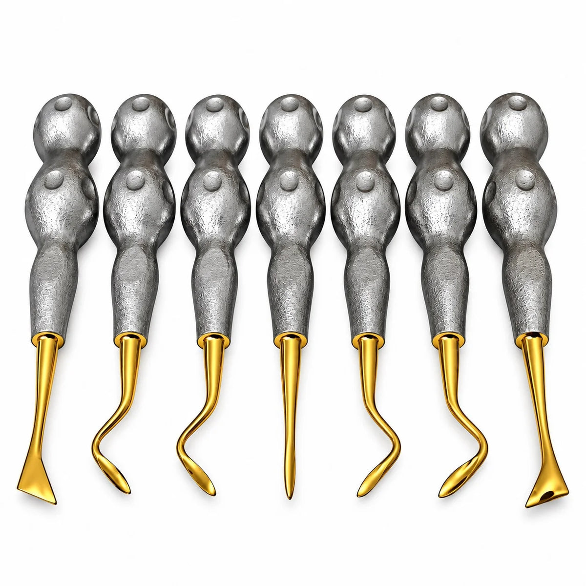 7 Pcs Dental Luxating Root Elevators Set for Dental Procedures
