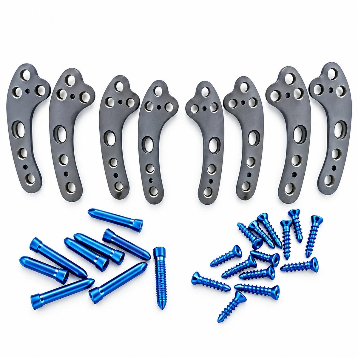 2.0/2.4mm Titanium TPLO Plate Set with 72 Screws for Canine Orthopedic Use