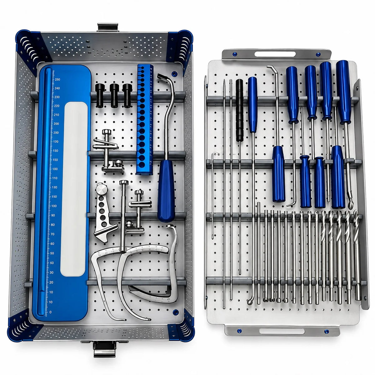 ACL PCL Knee Arthroscopy Instrument Set with 2 Plates – Stainless Steel