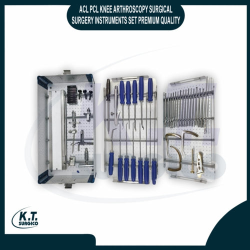 ACL PCL knee arthroscopy instrument set 3 plates