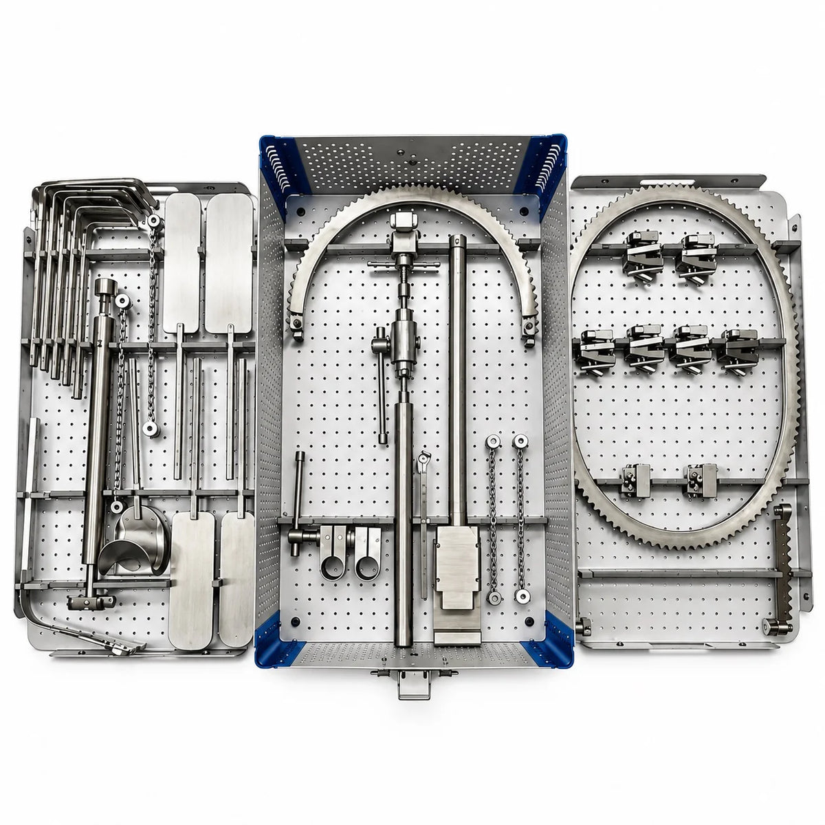Abdominal Surgical Retractor Set with Sterilization Box – Stainless Steel Surgical Instruments for Abdominal & General Surgery