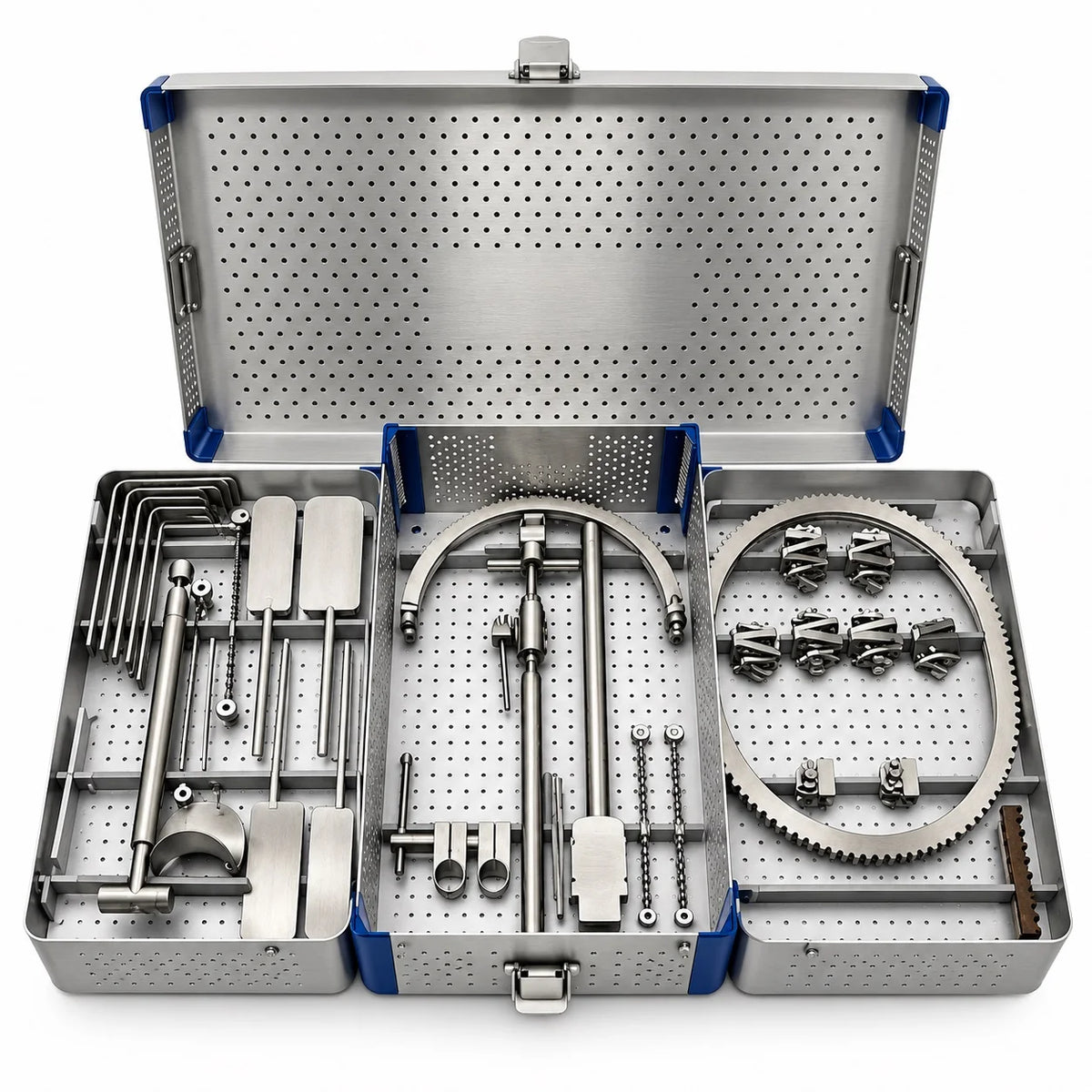 Abdominal Surgical Retractor Set with Sterilization Box – Stainless Steel Instruments