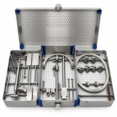 Abdominal Surgical Retractor Set with Sterilization Box – Stainless Steel Surgical Instruments for Abdominal & General Surgery