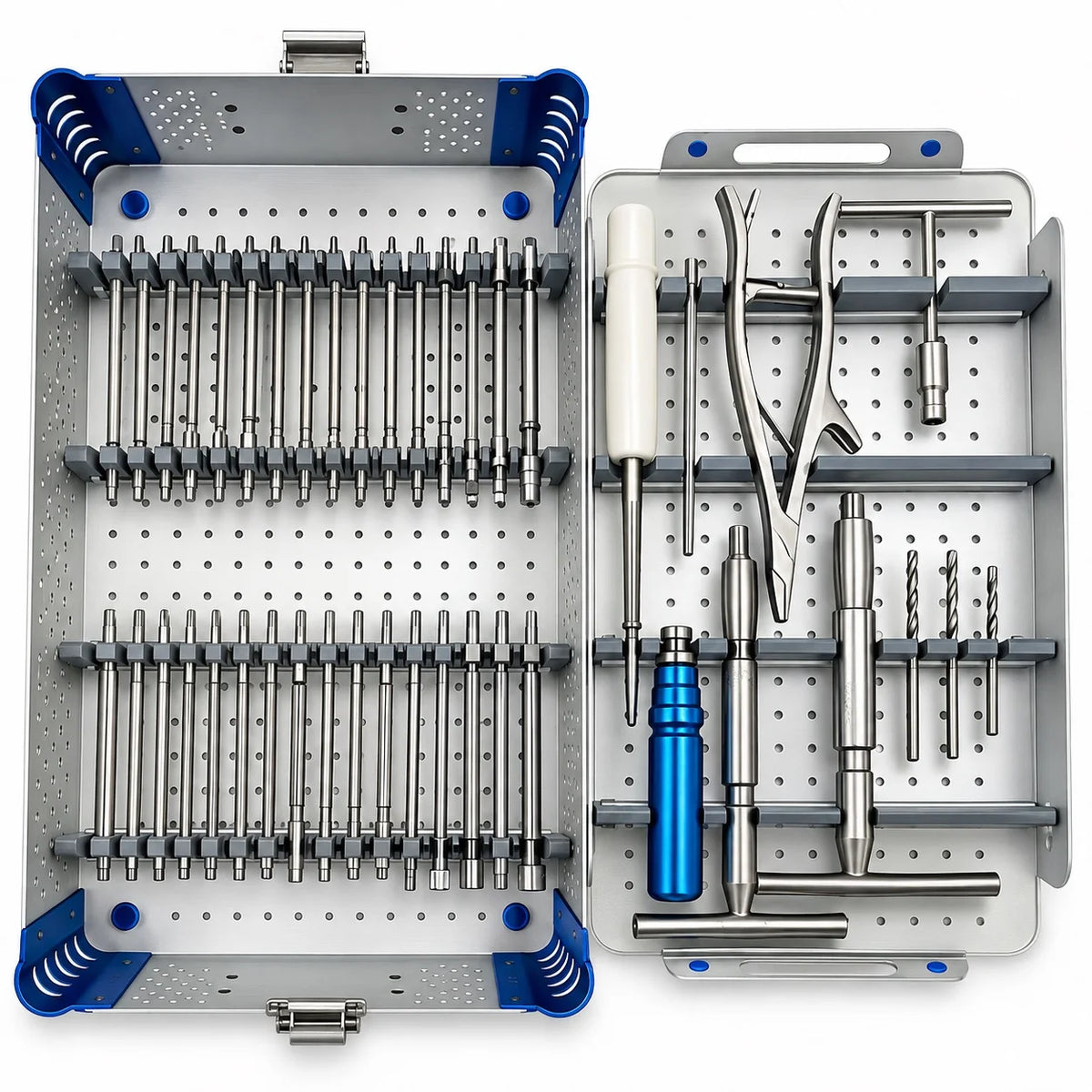 Stainless steel orthopedic broken screw removal kit for nail and screw extraction