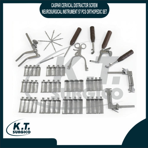 Caspar cervical distractor screw set 57 pcs