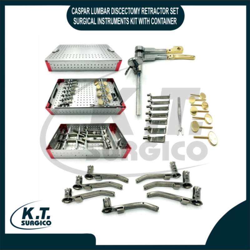 Caspar Lumbar Discectomy Retractor Set with Container