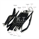 10-Piece Dental Micro Oral Surgery Instrument Set – Stainless Steel Dental Surgical Instruments